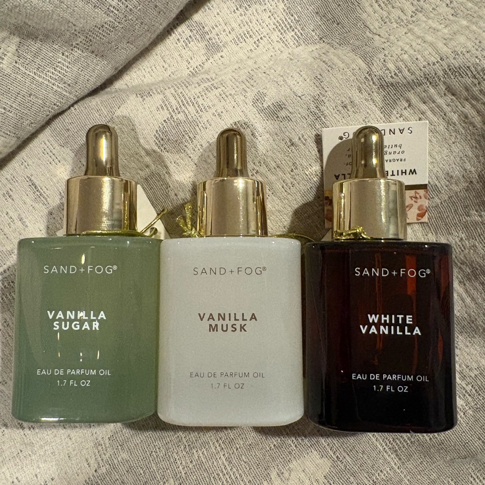 SAND + FOG Eau de Parfum Oil Trio - Vanilla Collection